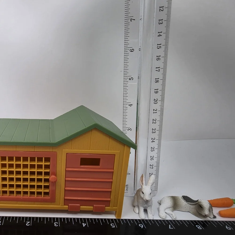 Terra by Battat Rabbit Hutch 2 Rabbits Includes 2 Carrots